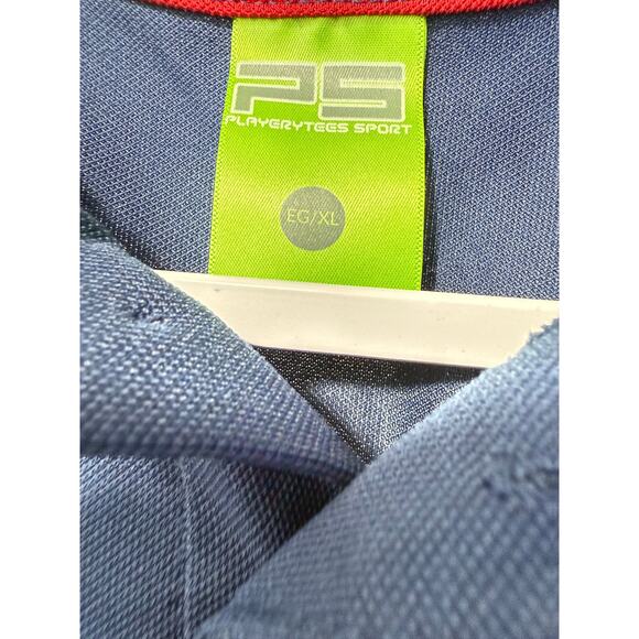 Duralast Blue Uniform Polo Shirt Top White Embroidered Size XL Extra Large - Picture 4 of 5